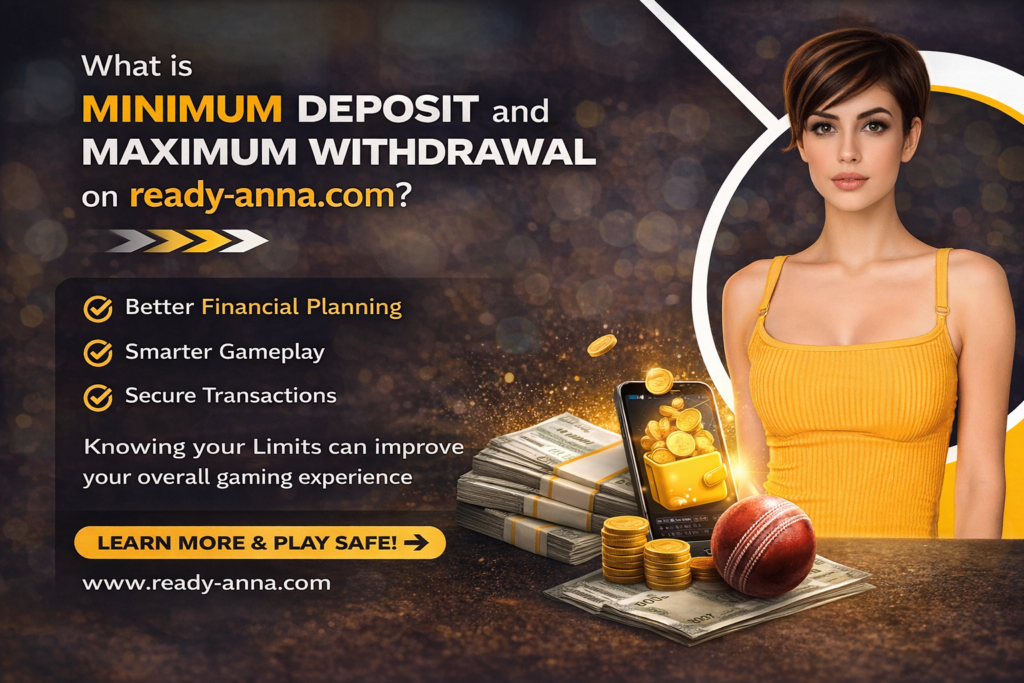 minimum deposit and maximum withdrawal limits